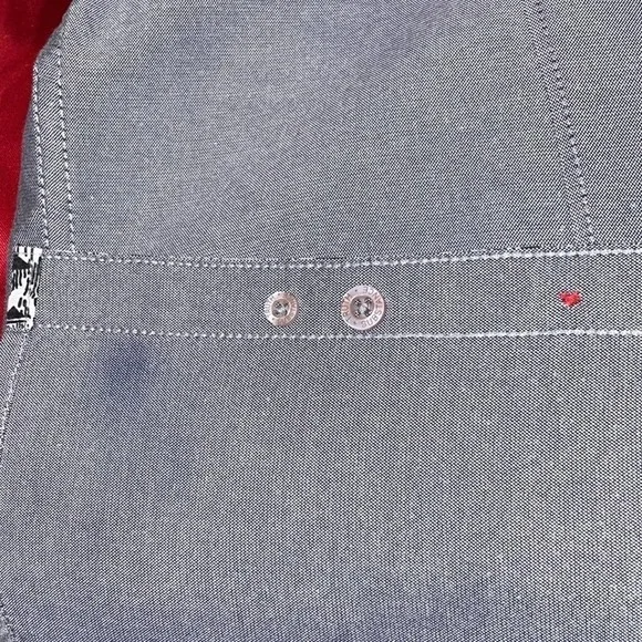 TRUTH.SUBSTANCE | Mens' short-sleeved button down shirt in grey Size Large - Picture 11 of 12